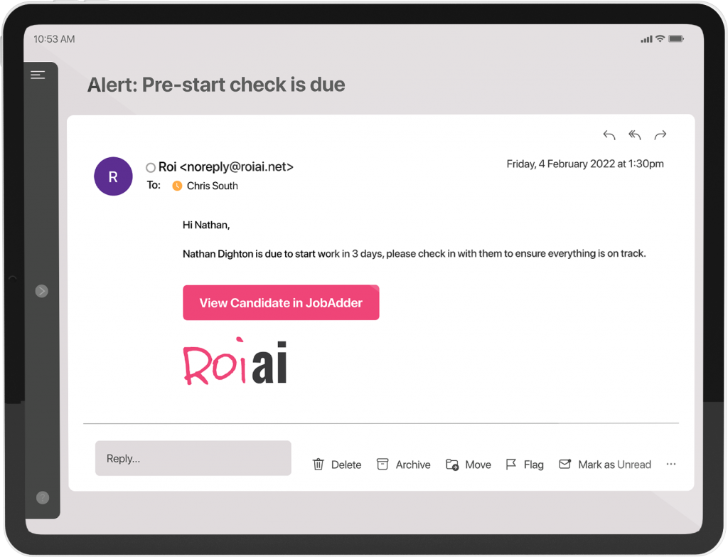 Recruiter Activity Alert